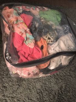 A bag full of girls clothes 3-6/9 months