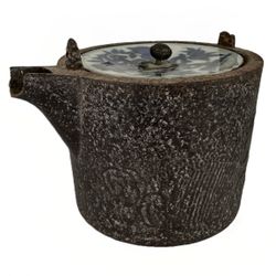 Antique Edo Period Japanese Cast Iron Dragon Tea Kettle Ming Dynasty Lid 1600s