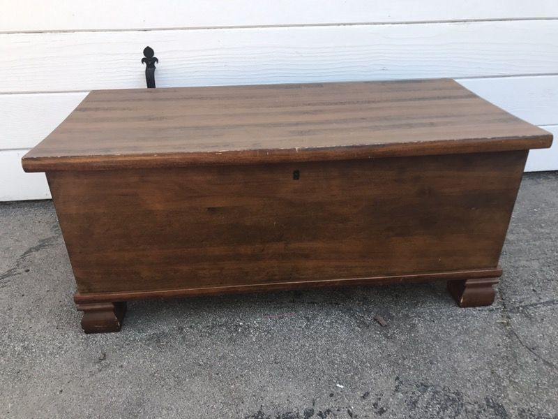 Pottery Barn Tristan Trunk Solid Wood Coffee Table Storage Chest