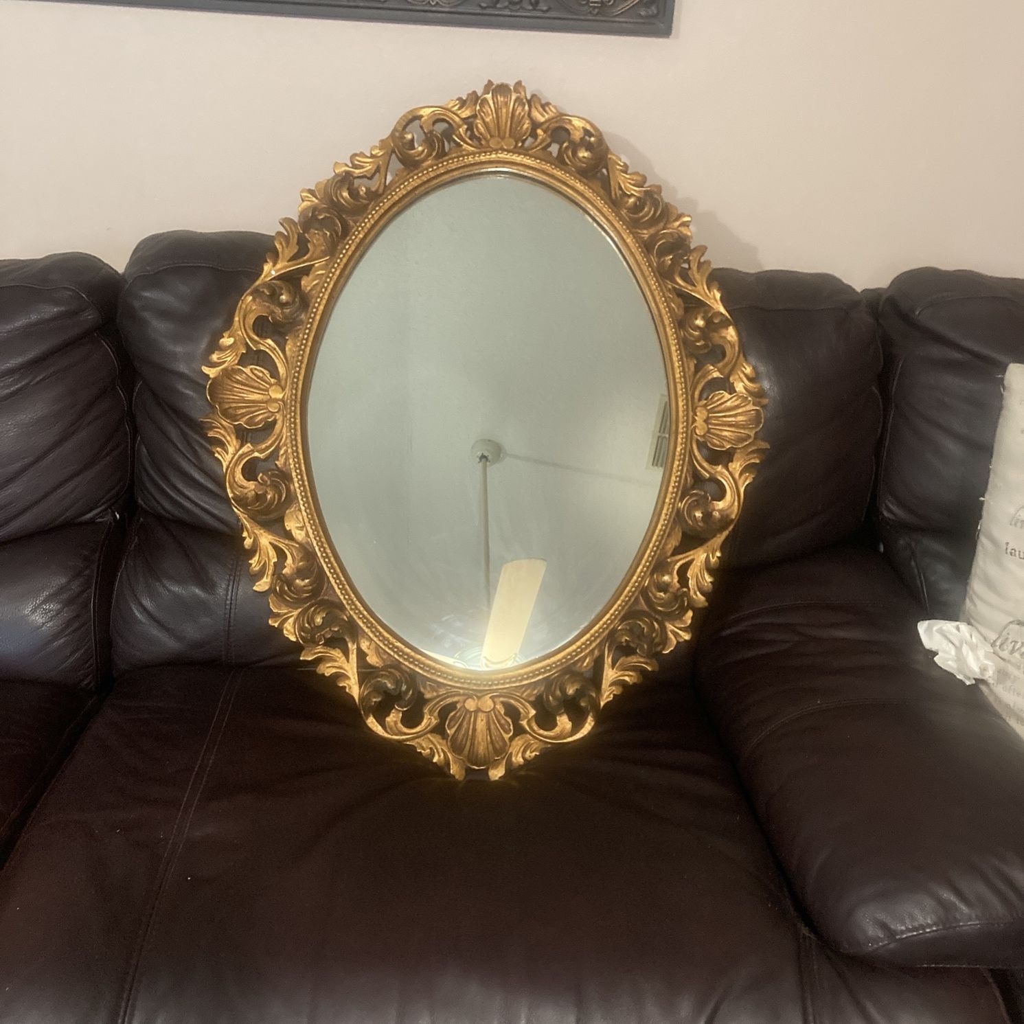 Antique Oval Mirror