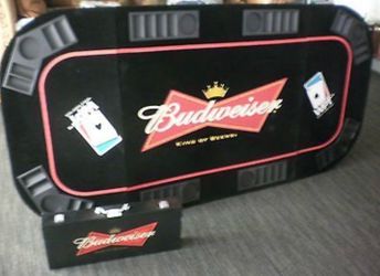 RARE BUDWEISER WPT POKER 65" FOLDING TABLE TOP
