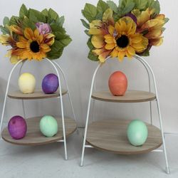 Cupcake display holders collapseable for storage. Can be used for any event party table display baby spring shower. Mother's day,