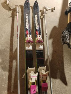 Skiis with poles, you can pick poles, age 5-10