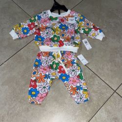 Old Navy Toddler Girl’s Sweatshirt and Jogger Pants Set, Size 3-6 Months 