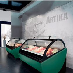 Display Gelato Case ARTIKA FRIGOMECANICA ice cream showcase 12 Flavors with Castor Kit (Wheels) NEW!