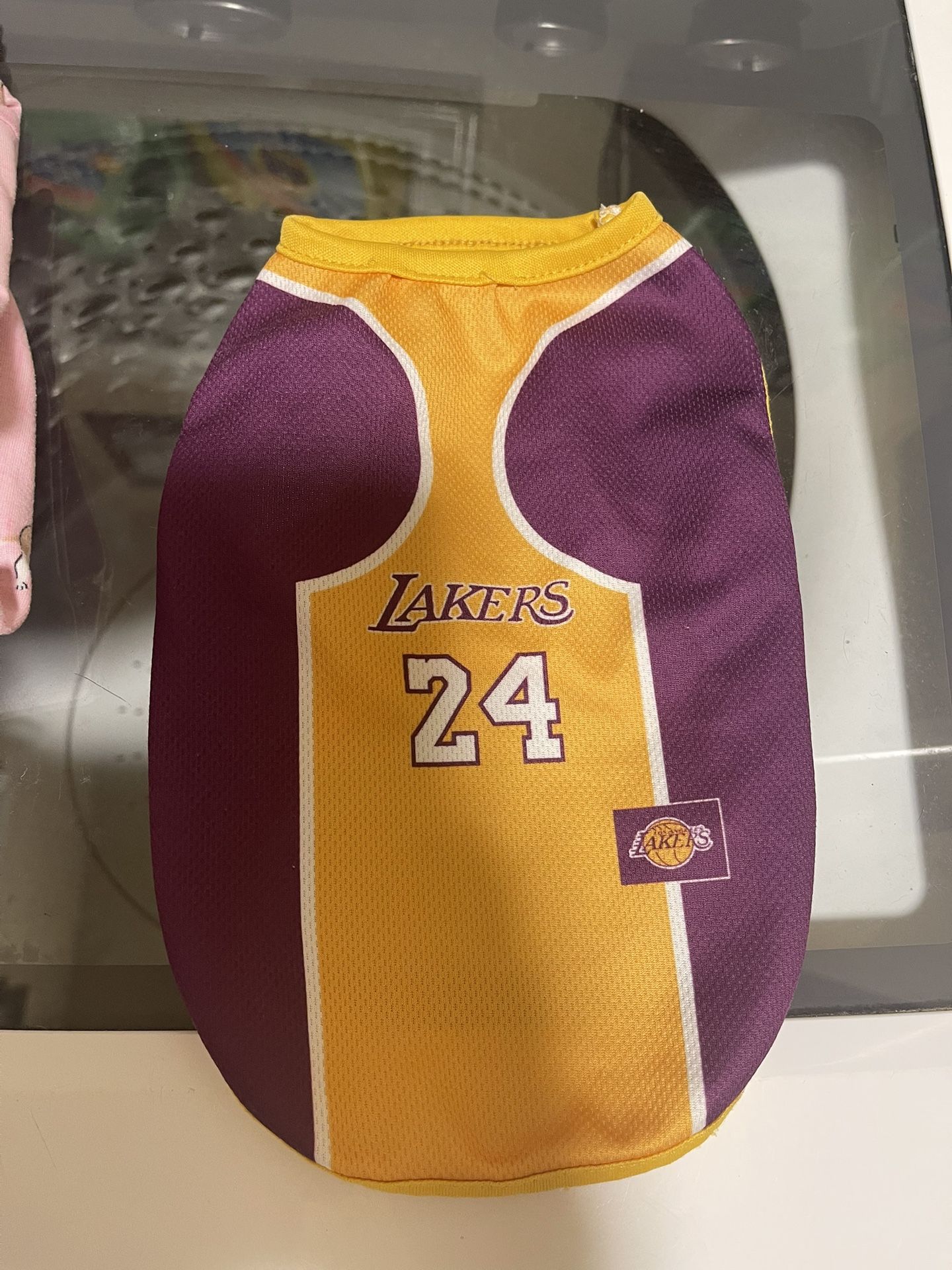 Small dog Lakers jersey