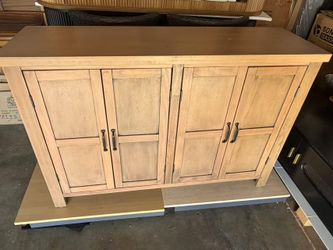 Wood Sideboard Buffet Cabinet with 4 Doors