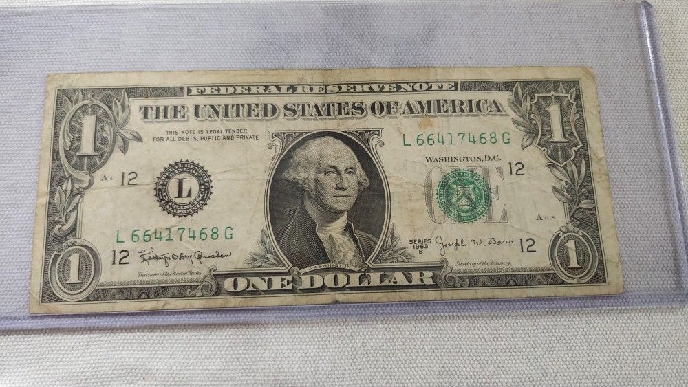 1963 B $1 BILL