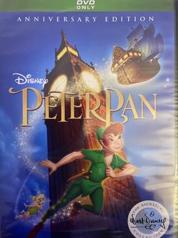 Disney’s PETER PAN Anniversary Edition (DVD-2018) NEW!