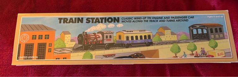 Schylling- Tin Mechanical Windup Clockwork Toy Train - NIB