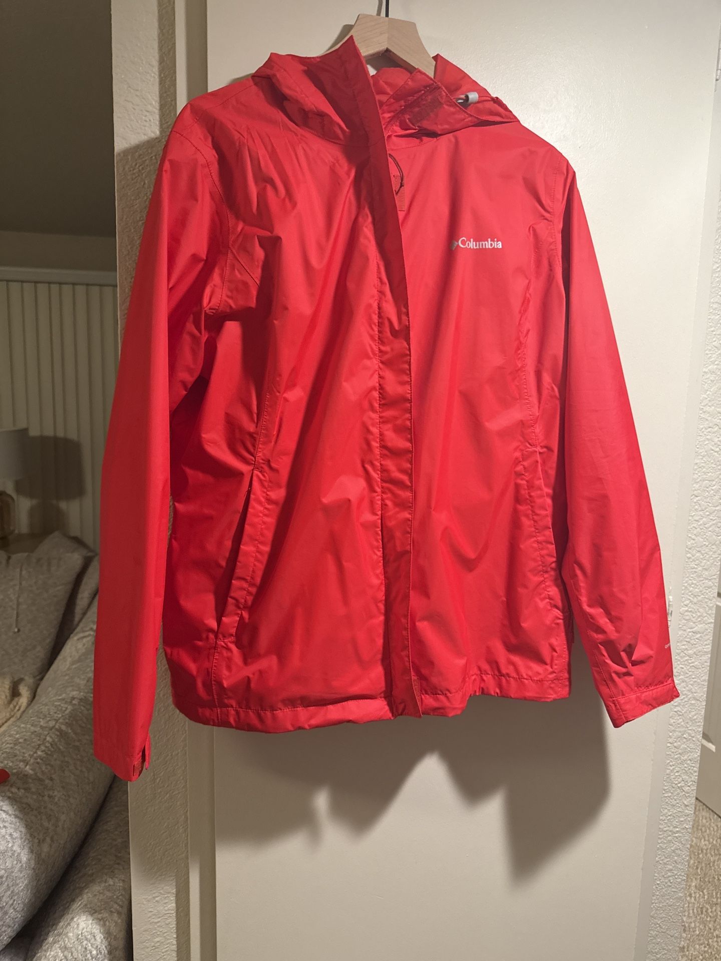 Rain Jacket Colombia-cherry Red