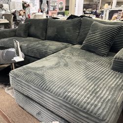 Brand New Corduroy Sectional Set 