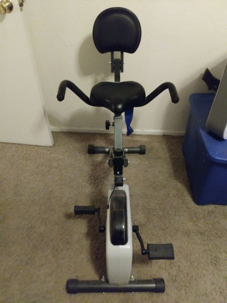 Fold up exercise bike