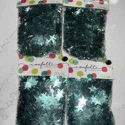 Blue Star Confetti 4ct