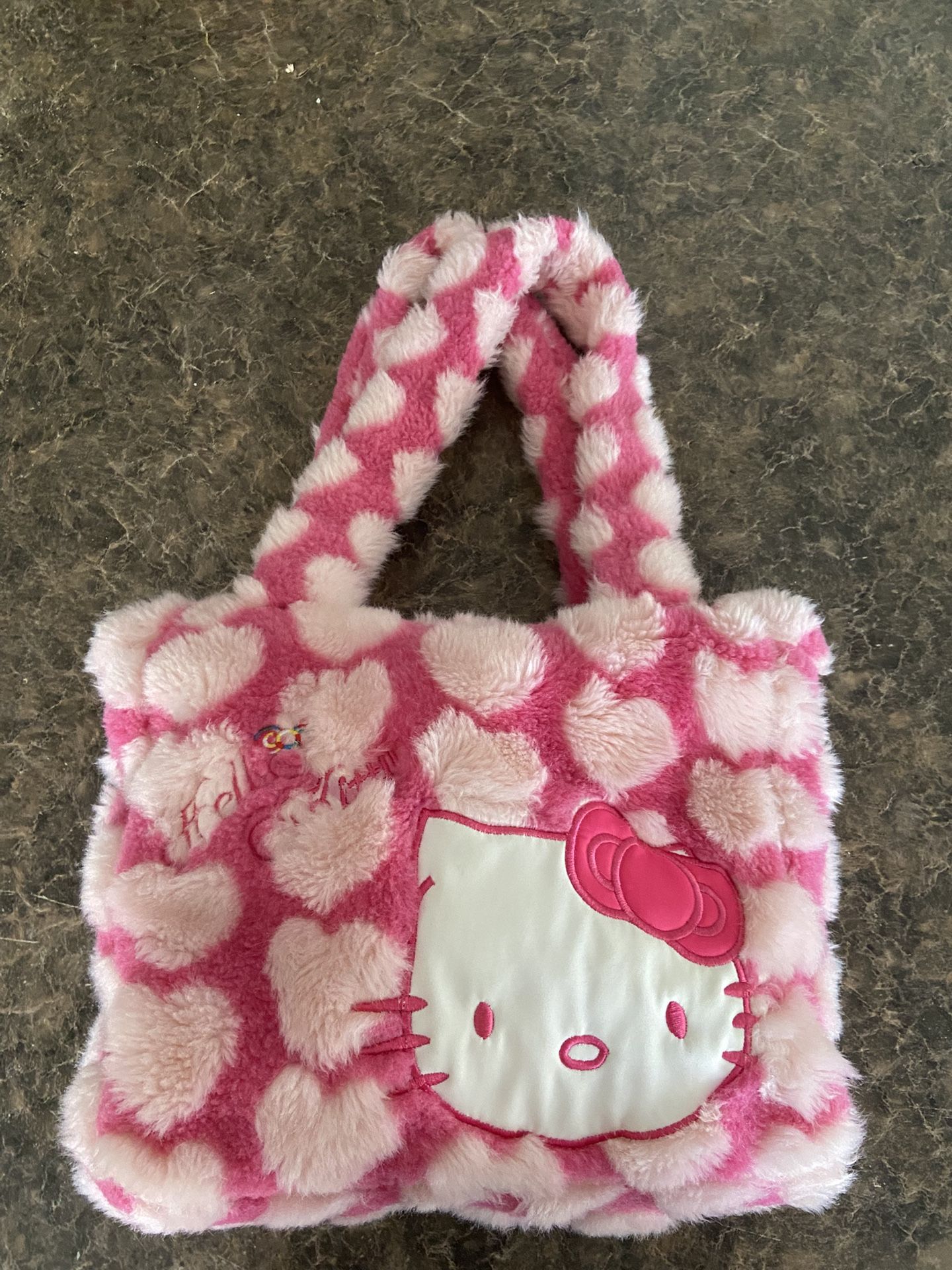 Hello kitty plush tote bag
