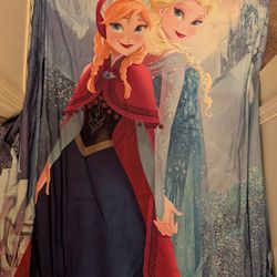 Kids Disney Frozen Anna And Elsa Bathroom Shower Curtain 