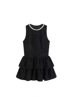 French Style Cake Black Dress