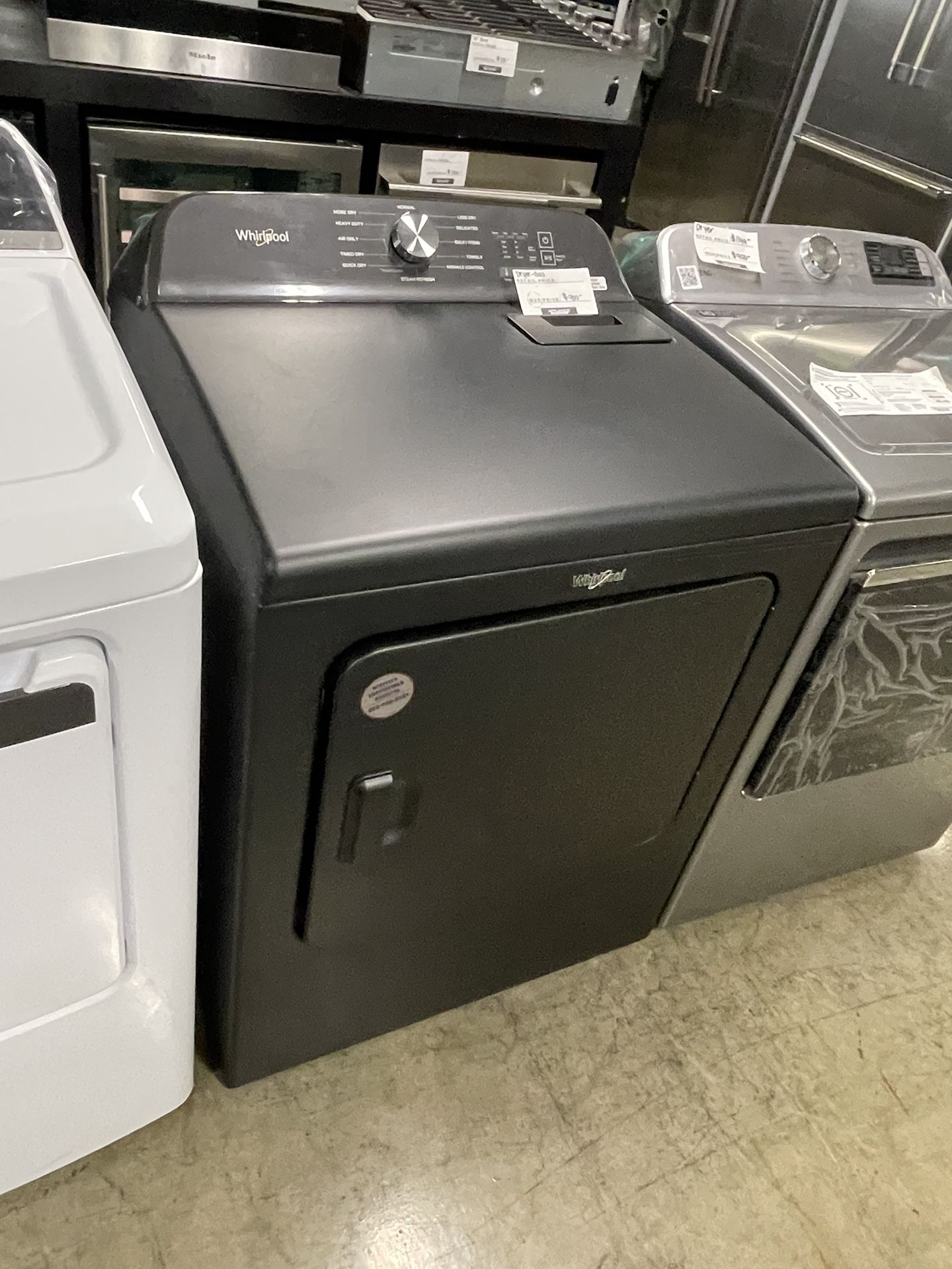 WHIRLPOOL VOLCANO BLACK GAS DRYER