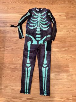 Skeleton Halloween Costume Jumpsuit size 12-14