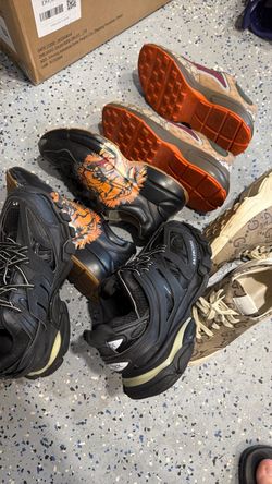 Gucci and Balenciaga shoes