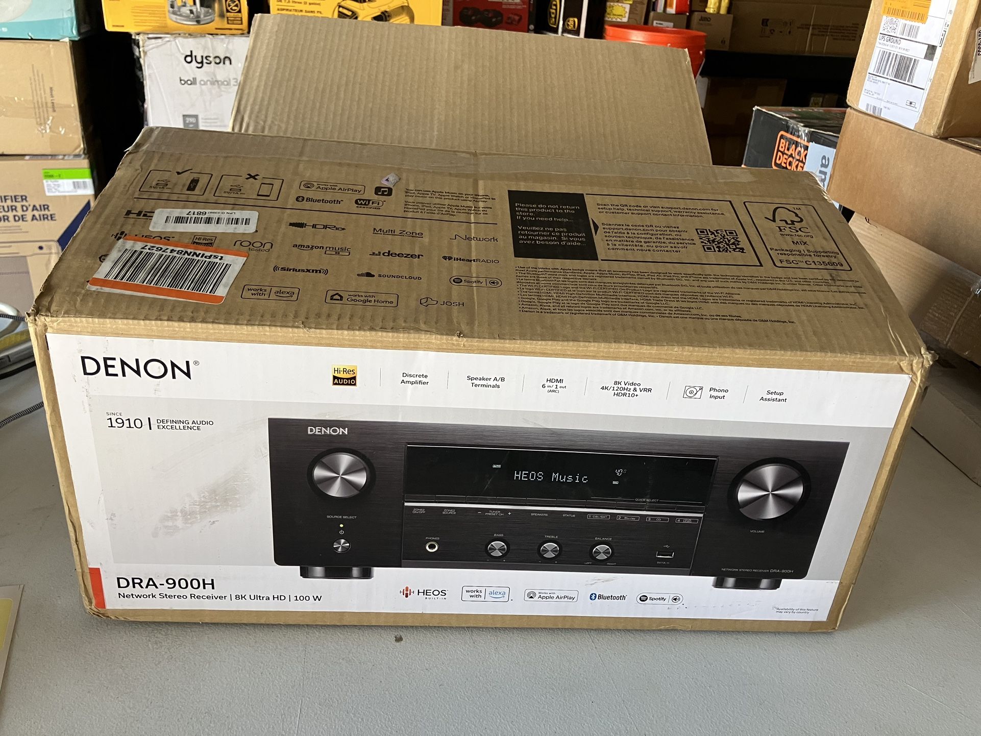 Denon Receiver DRA-900H 2 Channel Stereo Network Receiver 100W
