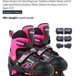 Brand new toddler rollerskates adjustable light up