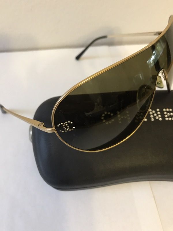 Chanel Sunglasses 4122-B c.133/73 120 gold frame brown lenses. Authentic!  for Sale in Parkland, FL - OfferUp