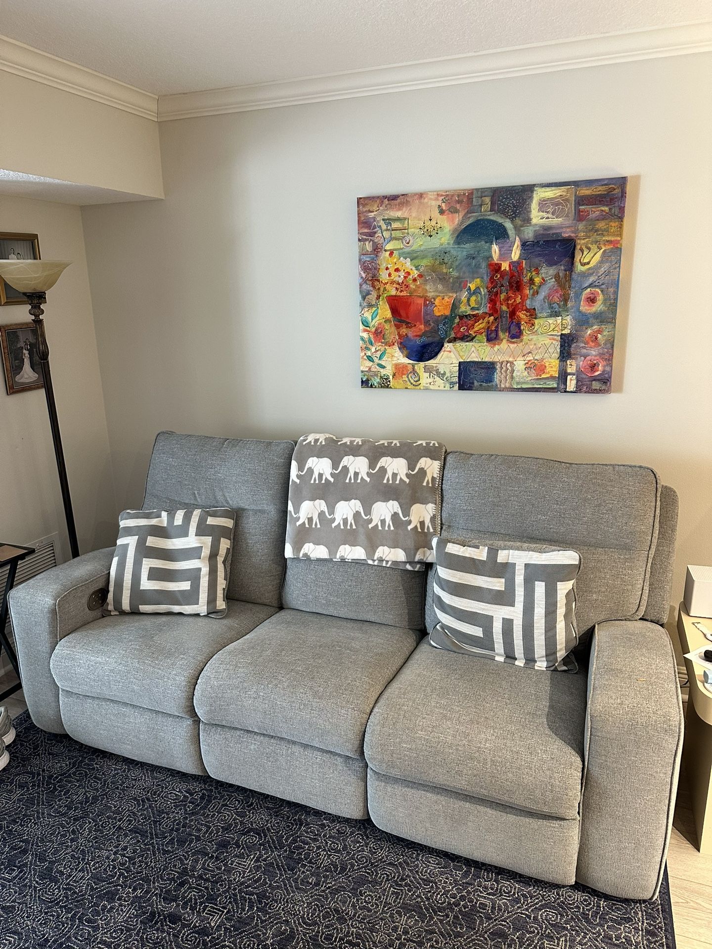 Double Power Recliner Sofa-Ashley Furniture