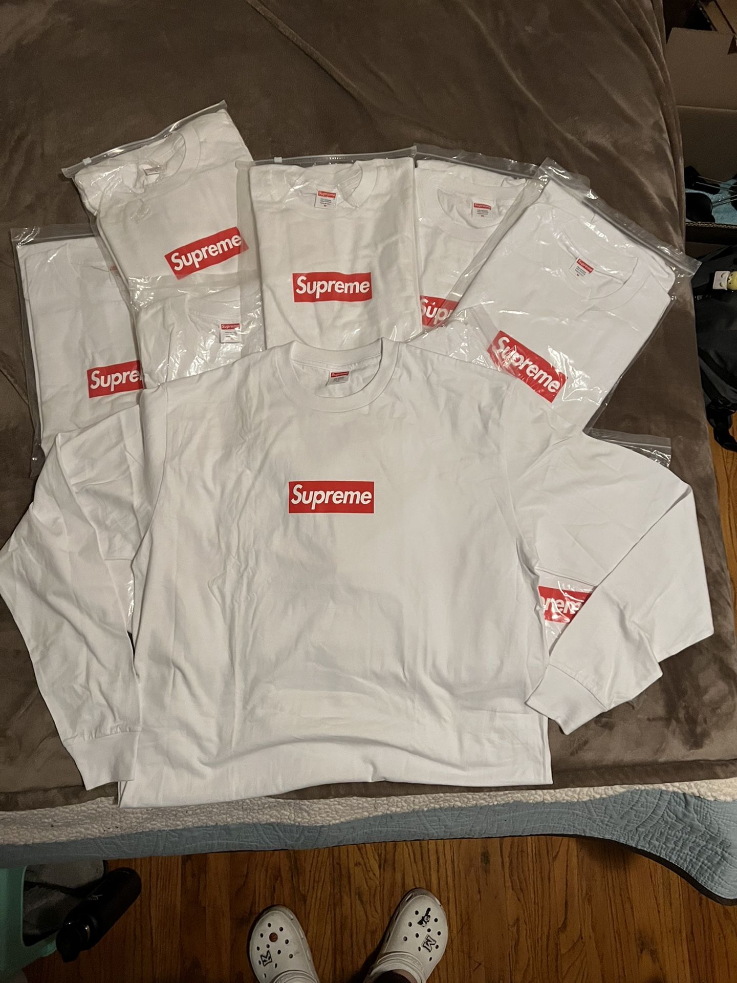 Supreme Box Logo L/S Tee White for Sale in San Leandro, CA