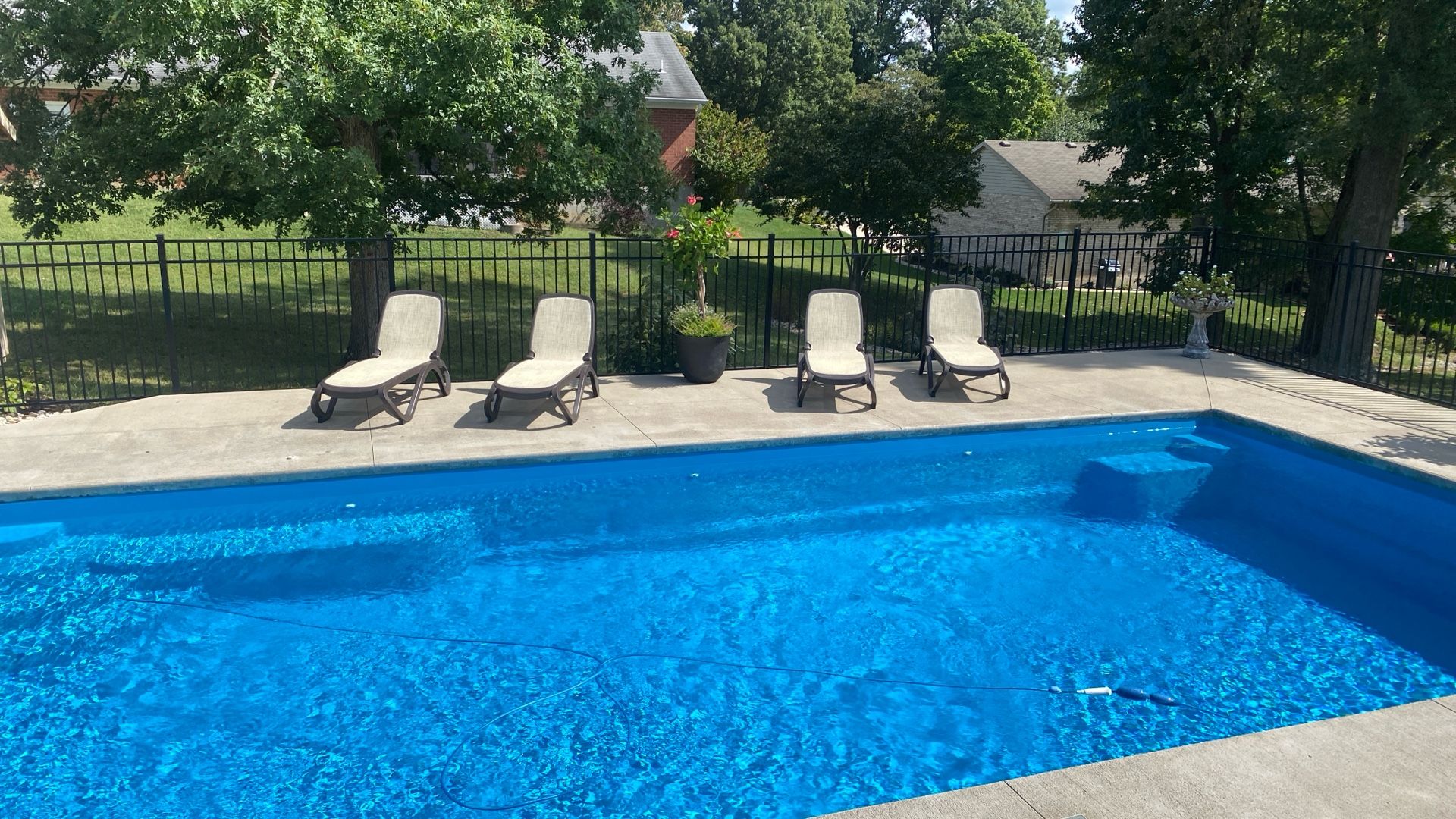 Set Of Four Outdoor Lounge Chairs