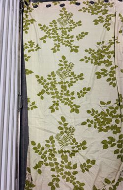 2 Curtain Panels w/ Grommets - 50” x 84” -Faded Discolored - small stain - $5 for the pair
