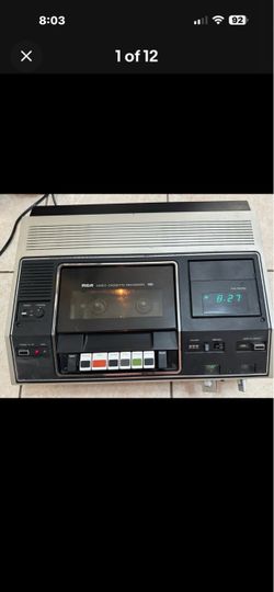 1977 RCA VBT-200 VHS VCR Top Loader Vintage Early Model Powers On