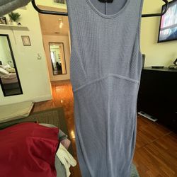 Baby blue long dress