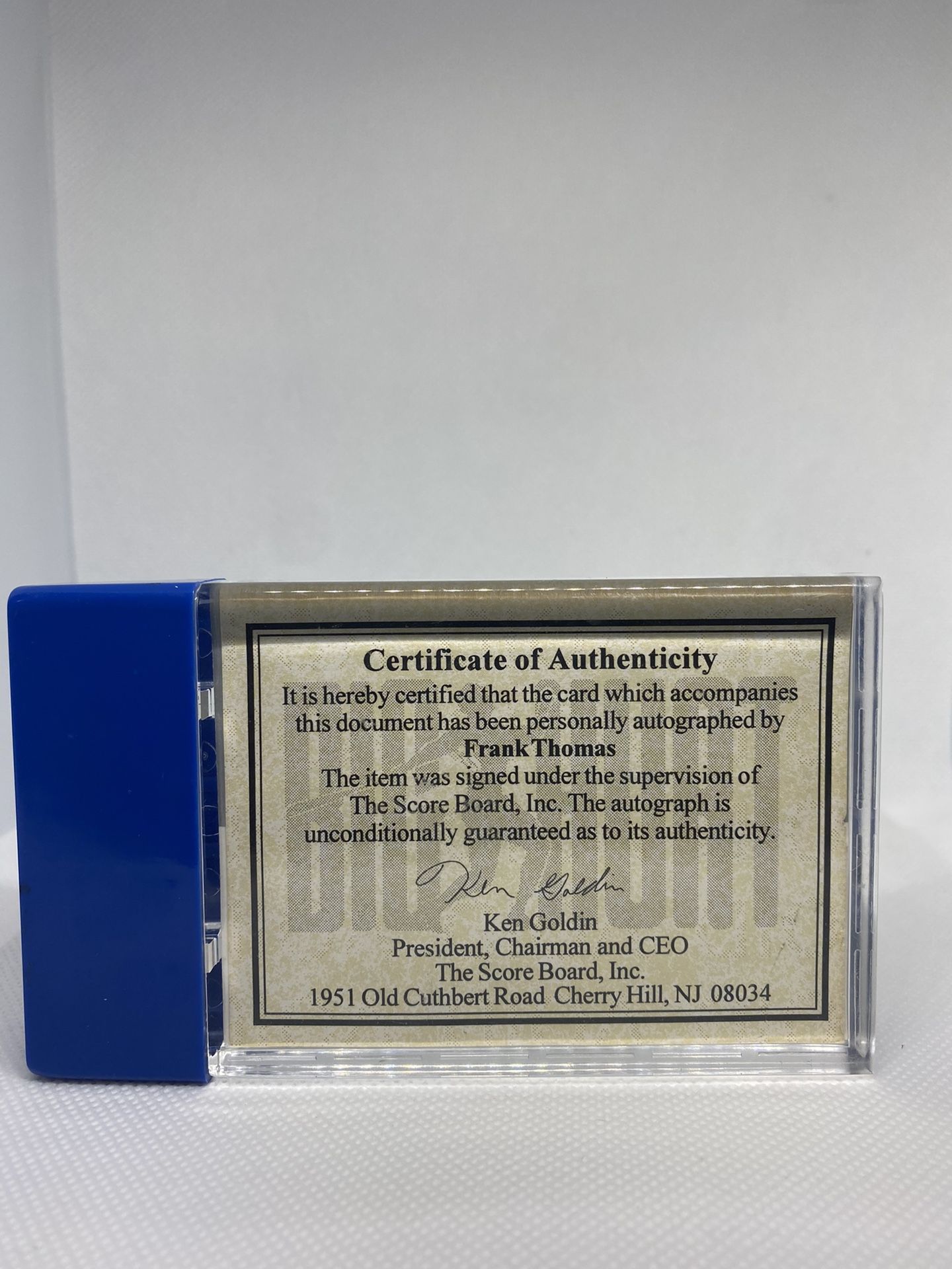 Frank Thomas You 1994 Donruss “H.O.F Autograph Statistical Standouts” Leaf Card