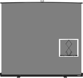 FUDESY Collapsible Backdrop Screen for Studio Streaming Video 78.7x90in Gray