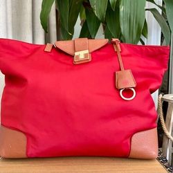 Red Torry Burch handbag