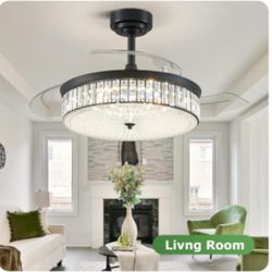 Ceiling Fan With Light Fixture / Chandelier 