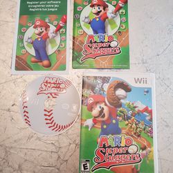 Mario Super Sluggers baseball for Nintendo wii video game system 
Like new condition