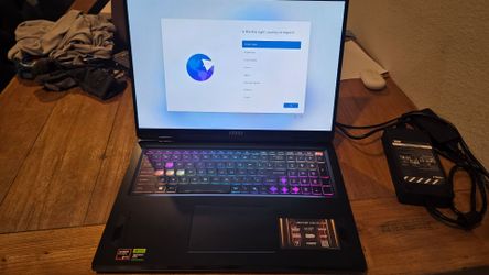 Msi 18 inch gaming labtop 5080 ryzen 9