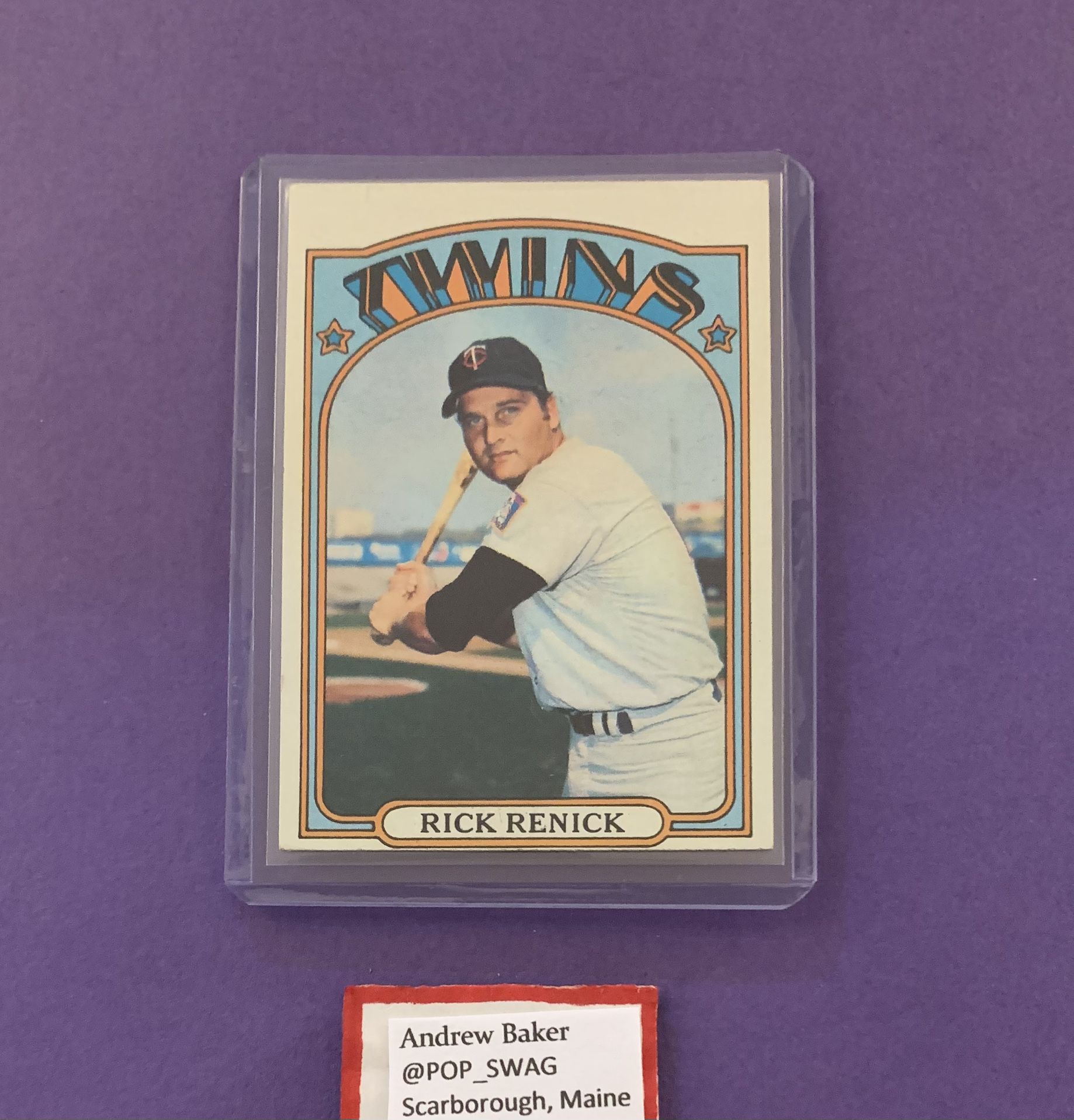 Rick Renick (#459) 1972 Topps Baseball Trading Card
