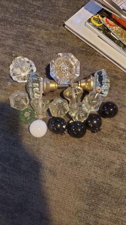 Vintage Glass Knobs and Drawer Pulls