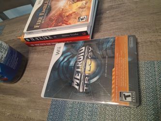 Wii metroid prime trilogy collectors edition steelbook and fire emblem radiant dawn