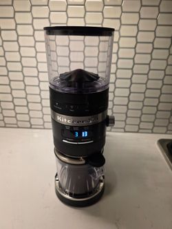 KitchenAid Burr Coffee Grinder Digital Adjustable Grind Settings Black