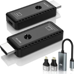 Mini Portable Wireless HDMI Transmitter and Receiver 4K,Plug & Play, 