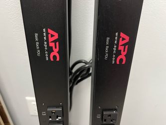 APC Basic Rack PDUs (2 Available) | 0U Vertical Server Rack Power Distribution Units