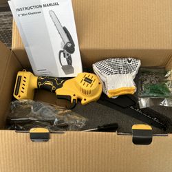 8 inch Mini Chainsaw Brushless DEWRAF