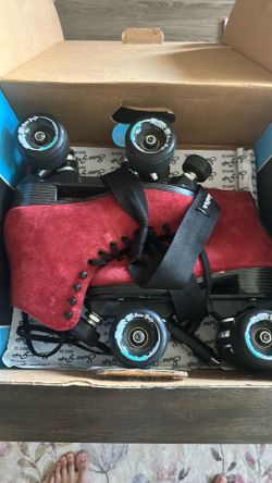 Sure Grip Rollerskates “Boardwalk Merlot”