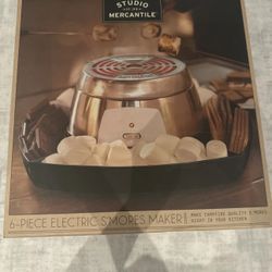 Sharper Image Electric Tabletop S'mores Maker for Indoors 4 Skewers New!