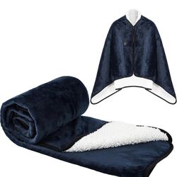 Portable USB Heated Blanket Shawl, 3 Heating Levels, Indoor and Outdoor Use
