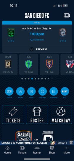 SDFC Vs LAFC And All Home Games